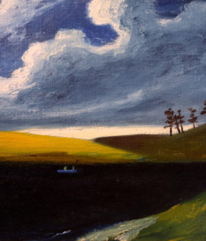 38. The Blue Boat (on a Borders Loch) SOLD